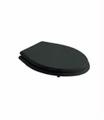 Deski sedesowe - Galassia Ethos Deska sedesowa z drewna, czarna 8495NE - miniaturka - grafika 1