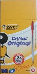BIC Długopis cristal czerwony D25C-822F9 - Długopisy - miniaturka - grafika 2