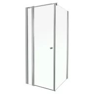 Kabiny prysznicowe - Novoterm Kerra Lydia 90x90 profil chrom szkło transparentne - miniaturka - grafika 1