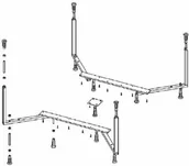 Nogi i stelaże do wanien - Riho nóżki do wanien 14 nóżki 14 - miniaturka - grafika 1