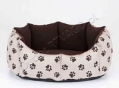 Legowiska dla psów - Hobbydog Legowisko Nowy York model NYRBLA6, beż w łapki, L - miniaturka - grafika 1