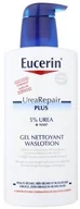 Kosmetyki do kąpieli - Eucerin Dry Skin Urea żel pod prysznic odnawiający barierę ochronną skóry (UreaRepair Plus 5% Urea+NMF) 400 ml - miniaturka - grafika 1