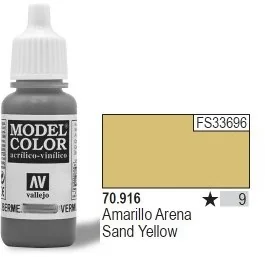 Vallejo Model Color Sand Yellow 17ml 70.916 - Akcesoria do gier planszowych - miniaturka - grafika 3