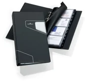 Wizytowniki - Durable VISIFIX PRO, album na 200 wizytówek, z przekładkami A-Z, wymienne kiesze - miniaturka - grafika 1