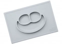 EZPZ EZPZ Talerzyk 2w1 Happy Mat EUHMP003 - Miseczki i talerzyki dla dzieci - miniaturka - grafika 2