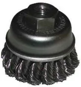 Materiały ścierne - Szczotpol Szczotka doczołowa splatana fi 100mm z nakrętką - miniaturka - grafika 1