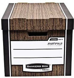 Fellowes PUDŁO SKŁADANE WOODGRAIN - Pudła i kartony archiwizacyjne - miniaturka - grafika 2