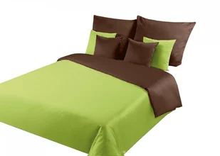 Eurofirany POS/NOVA/brą + zie pościel Nova, 220 X 20, 100% bawełna, satyna, brązowy i zielony POS/NOVA/BRĄ+ZIE - Pościel dla dzieci - miniaturka - grafika 3