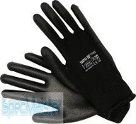 Rękawice robocze - Yato Rękawice robocze nylonowe czarne 10cali YT-7473 yt7473 - miniaturka - grafika 1