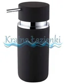 Mydelniczki i dozowniki mydła - Bisk round Dozownik mydła czarny 06593 - miniaturka - grafika 1