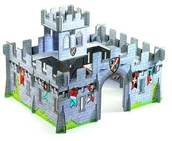 Układanki dla dzieci - Djeco Układanka przestrzenna 3D Zamek Warowny - miniaturka - grafika 1