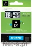 Etykiety do drukarek - Dymo Etykieta D1 19mmx7m CZARNY/PRZEZ. S0720820 - miniaturka - grafika 1
