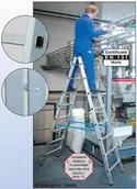 Drabiny - Krause Drabina ze szczeblami dwustronna 3,55 m 124913 - miniaturka - grafika 1