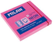 MILAN MILAN Karteczki neonowe 75x75 mm różowe WIKR-935722 WIKR-935722 - Notesy i bloczki - miniaturka - grafika 2