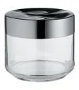 Pojemniki kuchenne - Alessi JULIETA Pojemnik hermetyczny ze szkła z pokrywą ze stali nierdzewnej mały (LC07) - miniaturka - grafika 1