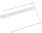 Spinacze i klipsy do papieru - Q-Connect Klipsy archiwizacyjne Z-Clip, grubość pliku max. 7cm, biały KF14475 - miniaturka - grafika 1