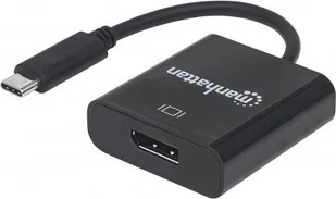 Manhattan 152020 USB 3.1 typu C-wtyczka do gniazda DisplayPort-konwerter plików video Czarny 152020 - Adaptery i przejściówki - miniaturka - grafika 2