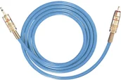 Kable - Oehlbach Kabel audio Cinch Jack 9057 [1x Złącze męskie cinch 1x Złącze męskie jack 3 5 mm] 3 m niebieski - miniaturka - grafika 1