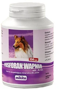 Mikita FOSFORAN WAPNIA A+D3 MEGAVIT 150TABL. - Suplementy i witaminy dla psów - miniaturka - grafika 3