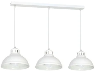 Lampa wisząca Sven 3 x 60 W E27 biała 9077 - Lampy sufitowe - miniaturka - grafika 2