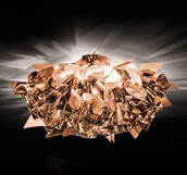 Lampy sufitowe - Slamp Piękna lampa sufitowa VELI w miedzianym kolorze - miniaturka - grafika 1