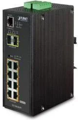 Planet IP30 Industrial L2+/L4 8-Port 1000T 802.3at PoE + 2-Port 1G/2.5G SFP IGS-10020HPT - Konwertery sieciowe i transceivery - miniaturka - grafika 2