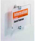 Dekoracje domu - DURABLE Tabliczka Crystal Sign 297x420mm 4826-19 - miniaturka - grafika 1