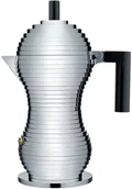 Zaparzacze i kawiarki - Alessi Zaparzacz do espresso Pulcina z czarnym uchwytem 300 ml - miniaturka - grafika 1
