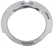 Tulejki, adaptery, redukcje do aparatów - Fotodiox LENS Mount Adapter, M39 (39 mm X1, Thread Leica Screw Mount) Lens to Leica M Adapter with 50 MM/75 mm Frame Line, fits Leica M-Monochrome, M8.2, M9, M9-P, M10 and Ricoh GXR Mount A12 10M39LM5075 - miniaturka - grafika 1