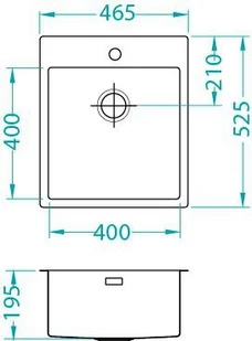 Alveus PURE 20 stal SATYNA 1103608 - Zlewozmywaki - miniaturka - grafika 3