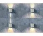Lampy ścienne - Azzardo LETICIA WALL GM1111 ALU Kinkiet Aluminium - miniaturka - grafika 1