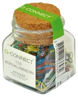 Spinacze i klipsy do papieru - Q-Connect Spinacze orkągłe trójkątne 26mm 150 szt. w słoiku - QCON178 NB-1872 - miniaturka - grafika 1