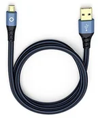 Kable - Oehlbach OEHLBACH d1 °C9330 Plus USB-A na USB Micro-B/niebieski z czarnym przewodem D1C9334 - miniaturka - grafika 1