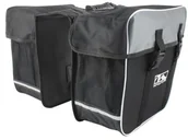 Sakwy rowerowe - M-wave Amsterdam Double sakwa rowerowa, czarna, 30 l 122315 - miniaturka - grafika 1