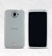 Etui i futerały do telefonów - HTC Xcessor Impact Schutzhülle Für One X White/Semitransparent - miniaturka - grafika 1