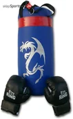 Pozostałe akcesoria do sportów walki - Dragon ZESTAW BOKSERSKI 40CM BLUE SBWZBD40N - miniaturka - grafika 1