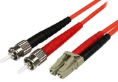 Kable światłowodowe - STARTECH.COM StarTech. com 50 FIBLCST1 Multimode LC to ST światłowody  LWL/włókno szklane 50/125 Duplex Patch Cable 1 m 50FIBLCST1 - miniaturka - grafika 1