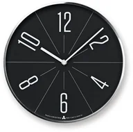 Zegary - Lemnos Zegar ścienny Awa Gugu czarna tarcza srebrna obudowa WA13-02-SL - miniaturka - grafika 1