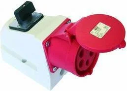 PCE Gniazdo z wyłącznikiem 400 V 5P 32 A - Osprzęt siłowy - miniaturka - grafika 3