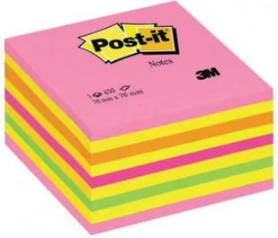 POST-IT-3M Kostka samoprzylepna POST-IT 2028-NP) 76x76 mm 1x450 kart cukierkowa różowa - Etykiety samoprzylepne i bloki etykiet - miniaturka - grafika 2