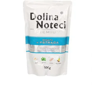 Dolina Noteci PREMIUM BOGATA W PSTRĄGA 500 G - Mokra karma dla psów - miniaturka - grafika 2