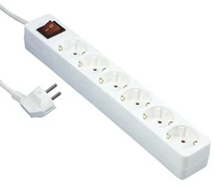 REV Listwa zasilająca Socket line 6-fold 1,4 m with switch white - 512360555 - Listwy zasilające - miniaturka - grafika 2