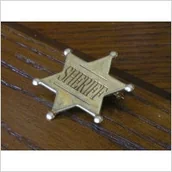 Repliki - akcesoria - Denix KLASYCZNA ZŁOTA Odznaka SHERIFF - miniaturka - grafika 1