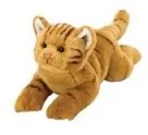 Maskotki i pluszaki - Russell Pomarańczowy pręgowany kot 35 cm - miniaturka - grafika 1