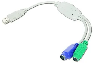 Gembird Adapter USB - 2x PS2 (USB A-M -> 2x 6PIN F) (UAPS12) - Adaptery i przejściówki - miniaturka - grafika 3