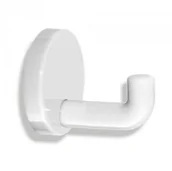Wieszaki łazienkowe - Hewi pojedynczy haczyk biały 801.90.010 - miniaturka - grafika 1