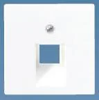 Klawisze i ramki - Jung A 500 BIAŁY Pokrywa gniazda TEL X1 A569-1PLUAWW - miniaturka - grafika 1