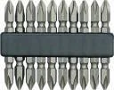 Wiertła - VOREL zestaw bitów dwustronne do wkrętarki 1/4 Ph2x60mm 10szt. 65700 - miniaturka - grafika 1