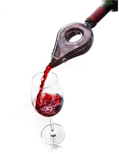 Vacu Vin Napowietrzacz do wina szary, 8,2x15,8x3,4 cm - Pozostałe akcesoria barmańskie - miniaturka - grafika 2