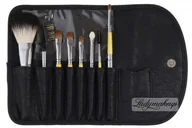 Pędzle do makijażu - KRYOLAN Zestaw 8 pędzli krótkich w etui - ART. K801 - miniaturka - grafika 1